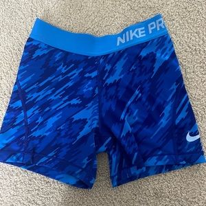 Blue nike pros